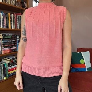 Vintage Pink Sweater Vest